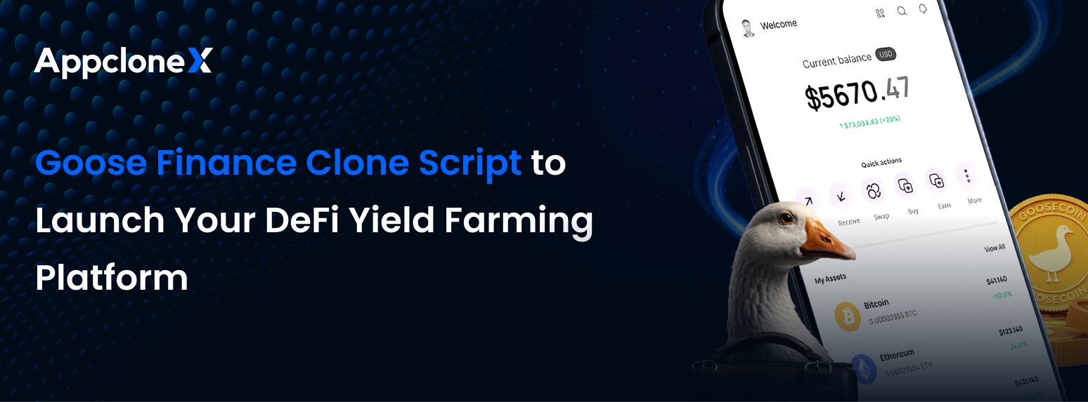 Goose Finance Clone Script to Launch a DeFi Yield Farming Platform