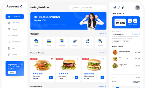 Web application interface