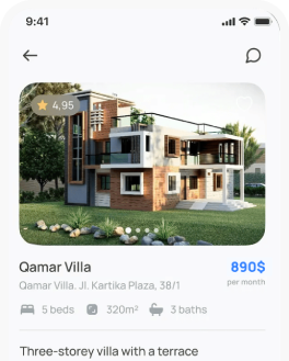 Android app interface